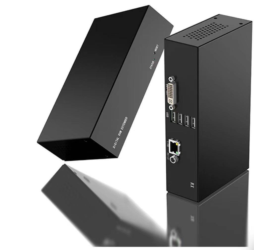 IP KVM Matrix Extender via DVI CAT5E/6