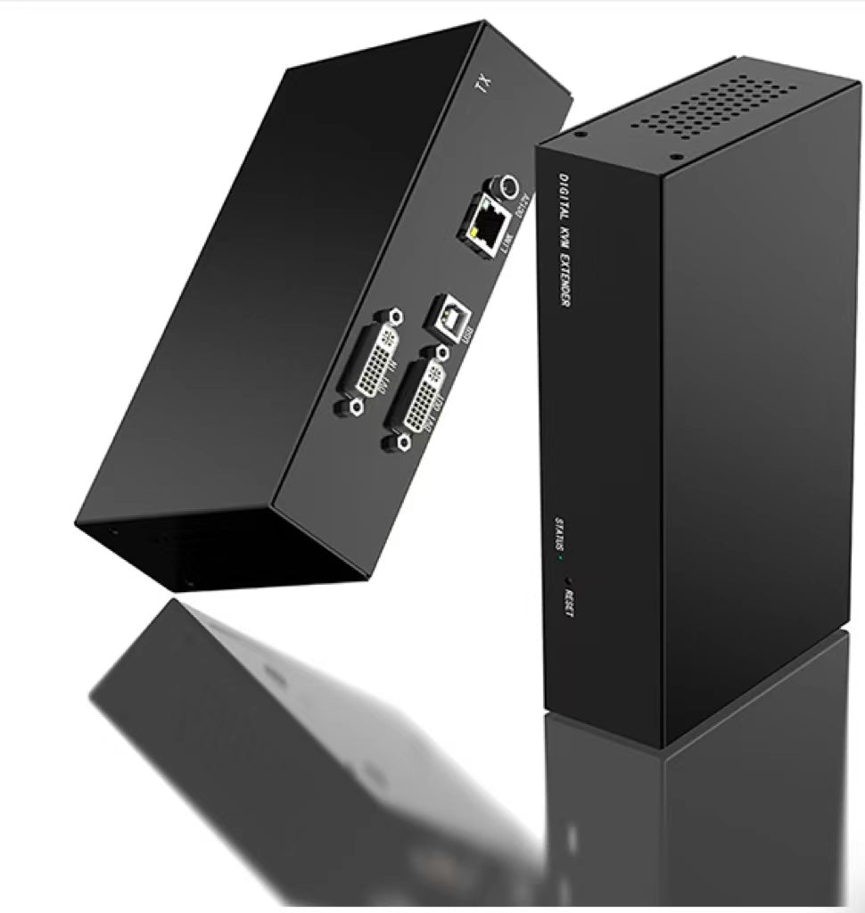 IP KVM Matrix Extender via DVI CAT5E/6