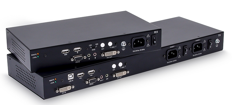 USB DVI Digital KVM Extender Over Fiber Optical Cable
