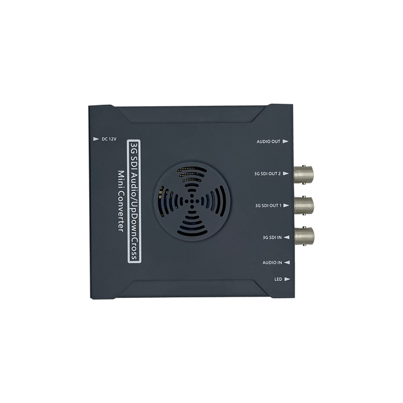 Broadcast-Grade 3G-SDI Scaler Distribution Amplifier with Audio Embedding & De-embedding