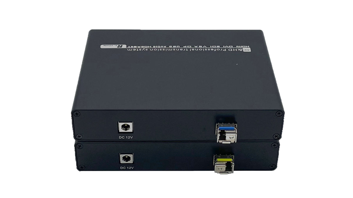 Broadcast-Grade 12G-SDI Uncompressed 4K Fiber Optic Extender (Transceiver)