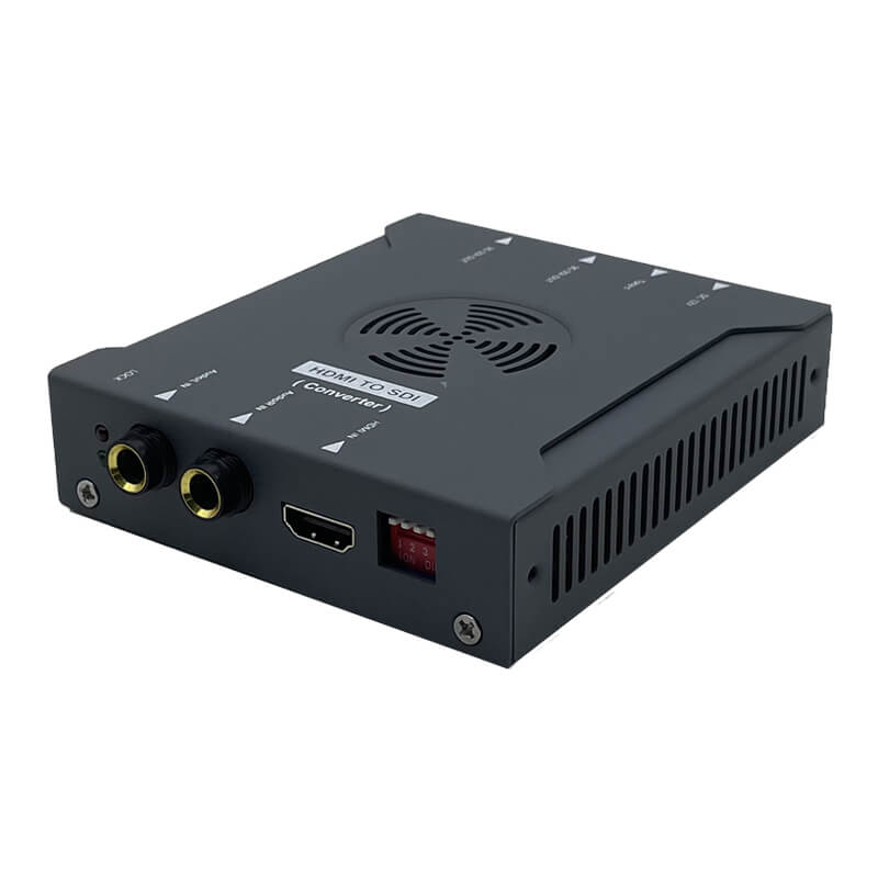 Broadcast-Grade HDMI to Dual 3G-SDI Scaler Converter with Balanced Audio Embedding