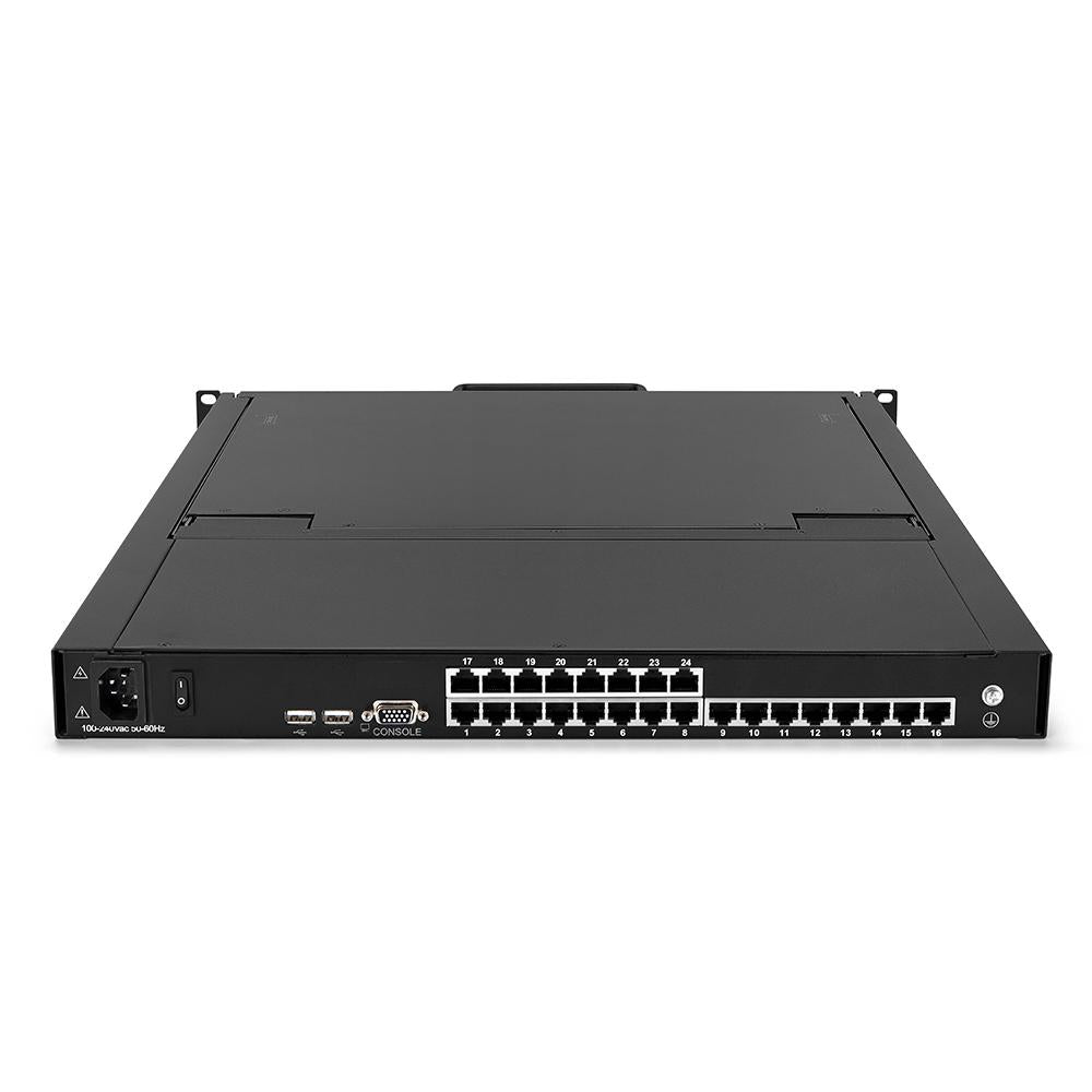17" Single Rail LCD KVM Console - 1U, RJ-45 / CAT5, Up To 1280 x 1024 @60Hz