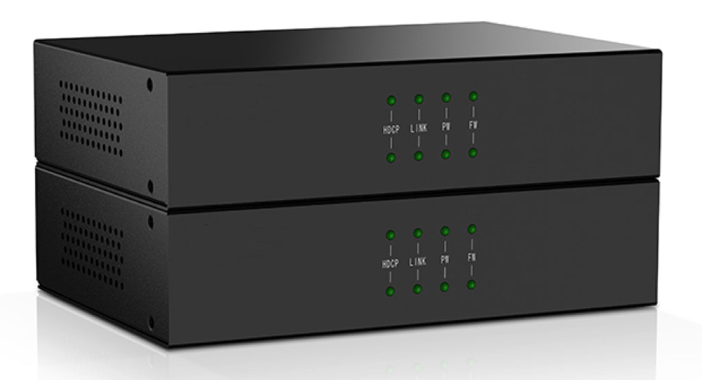 USB Dual DVI KVM Extender Over Dual Cat5e or Cat6 Cable -100M