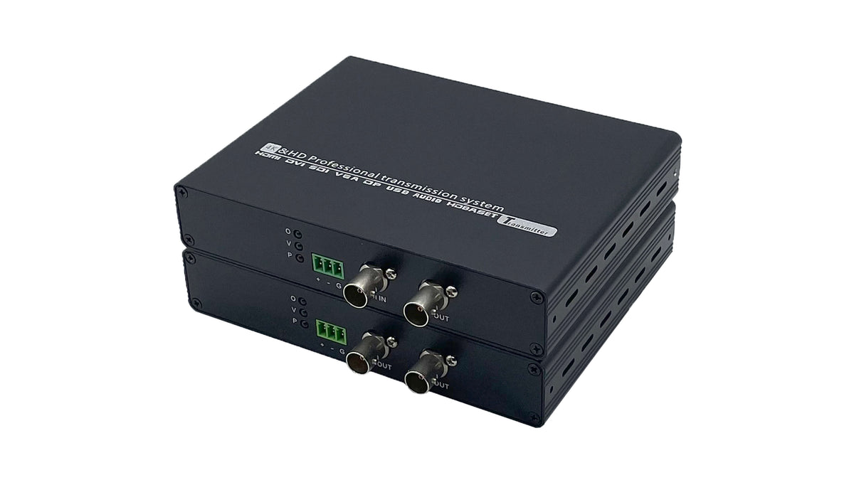 Broadcast-Grade 12G-SDI Uncompressed 4K Fiber Optic Extender (Transceiver)