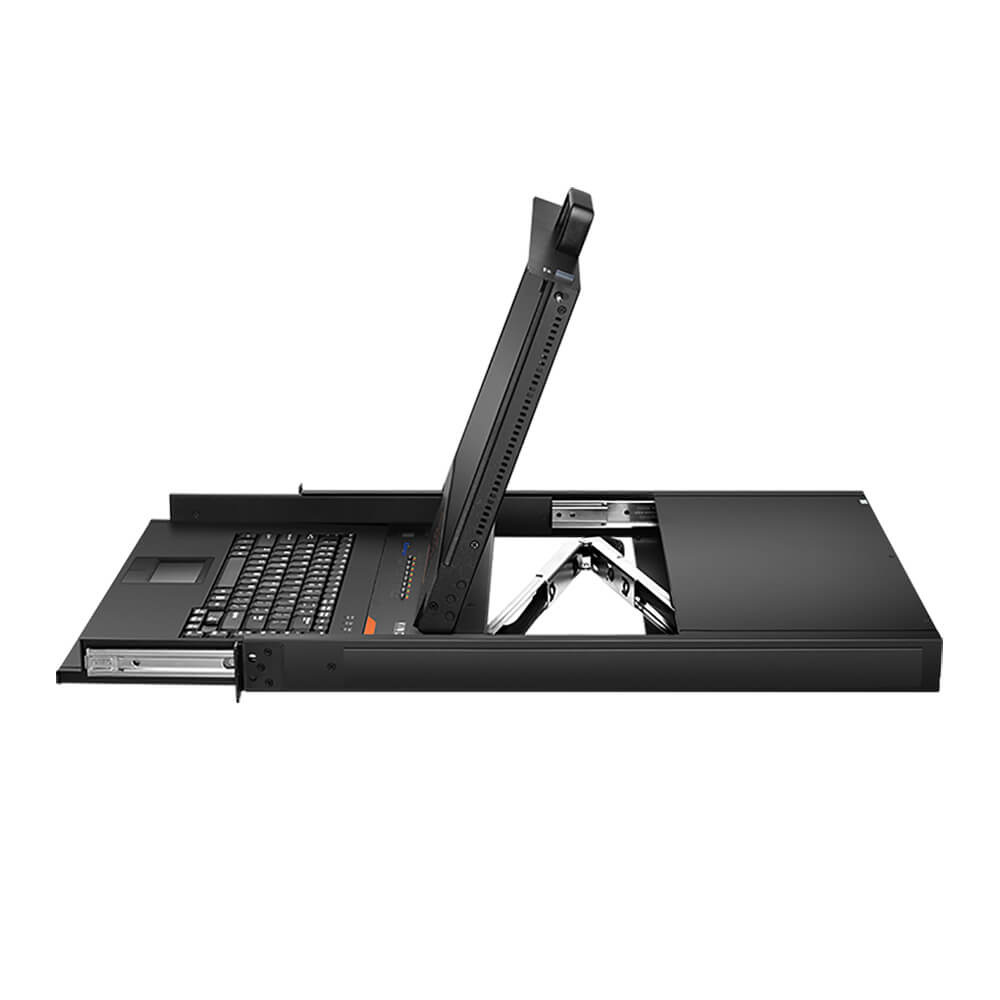 17" LCD KVM over IP Switch - 1U, RJ-45 / CAT5, 1-Local / 1-Remote Access, Up To 1280 x 1024 @60Hz