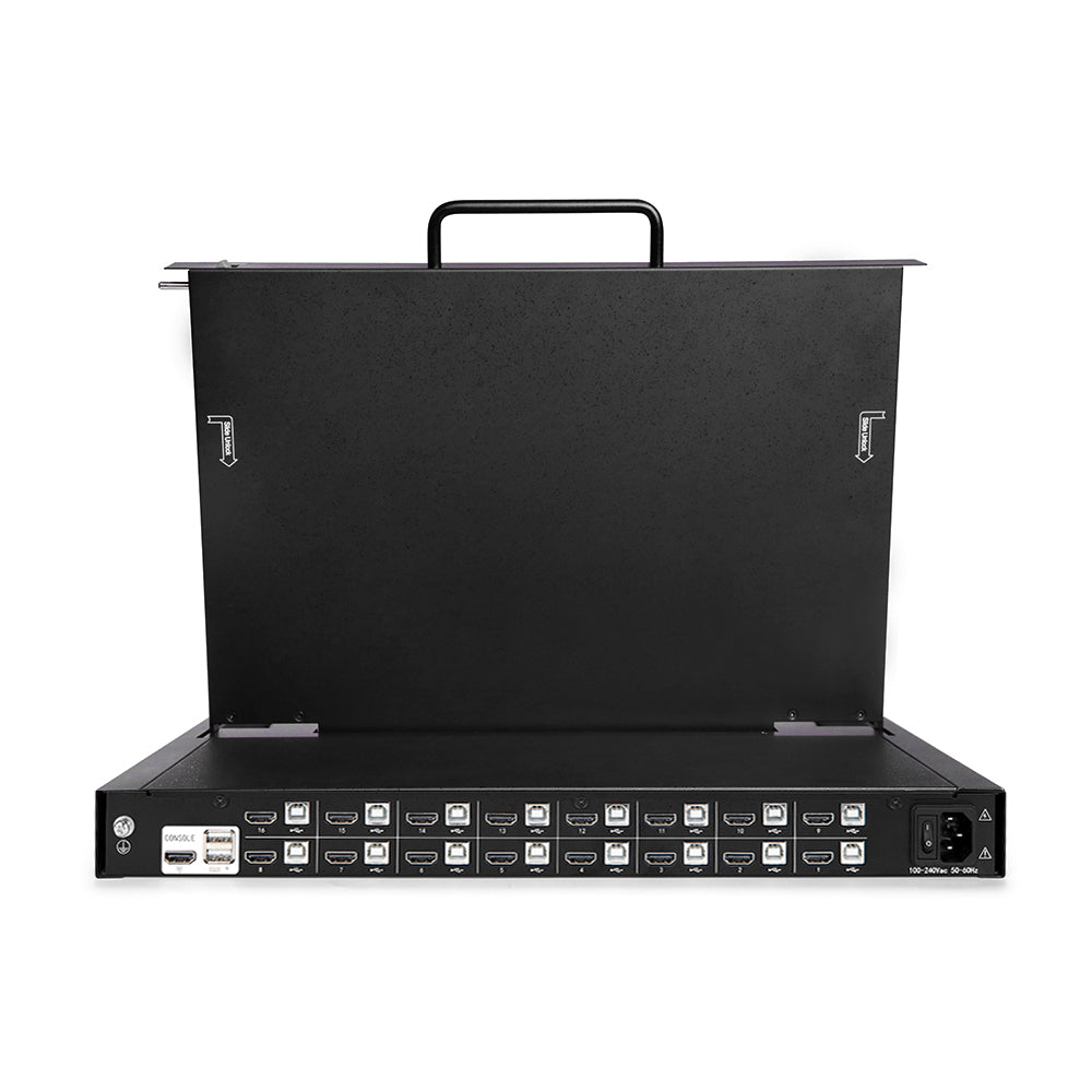 18.5" Rackmount LCD KVM Console - 1U, HDMI, FHD, Up To 1920 x 1080 @60Hz