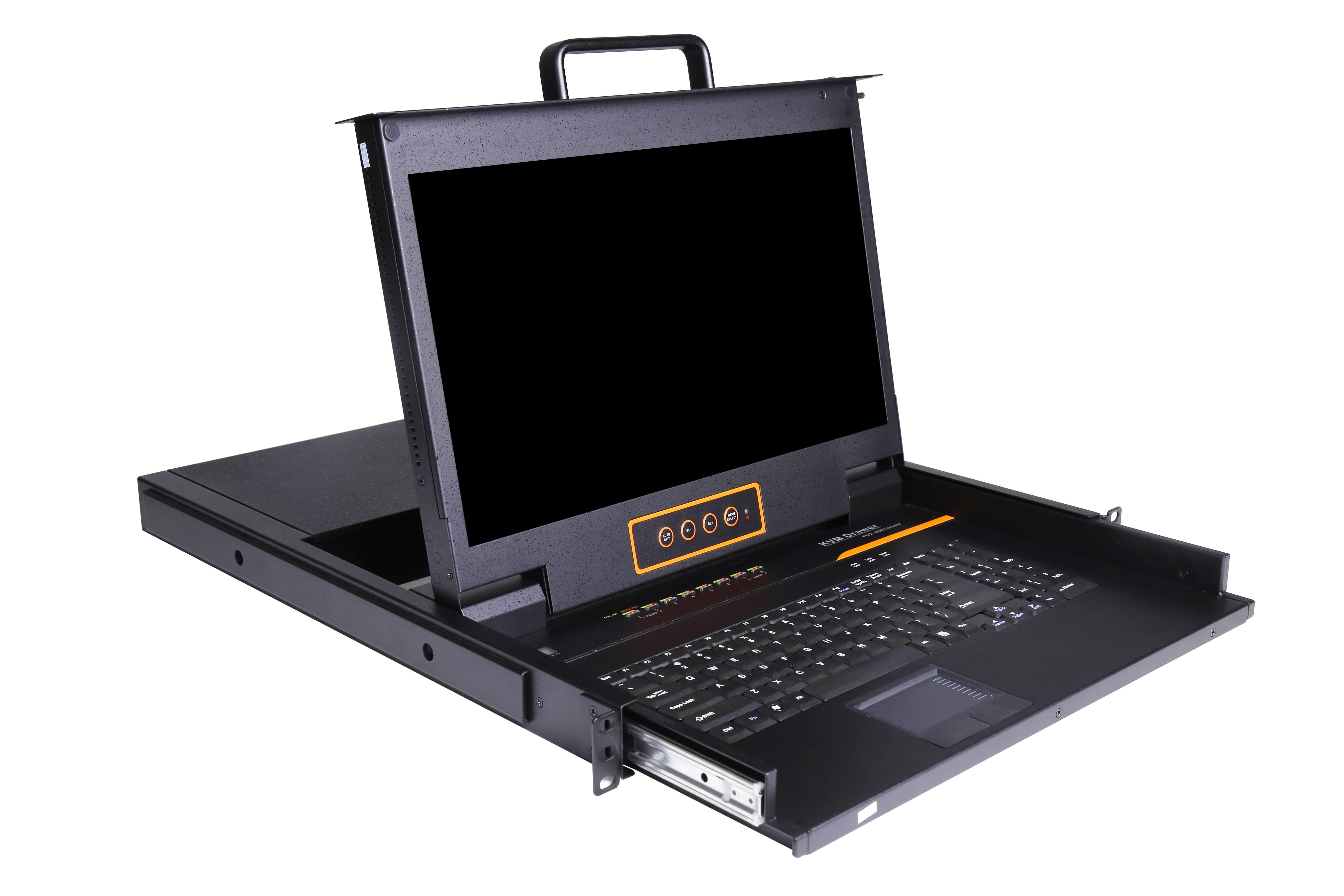 17.3" FHD Rackmount LCD KVM Console - 1U ,PS/2, USB, HDMI / DVI / VGA, Up To 1920 x 1080 @60Hz