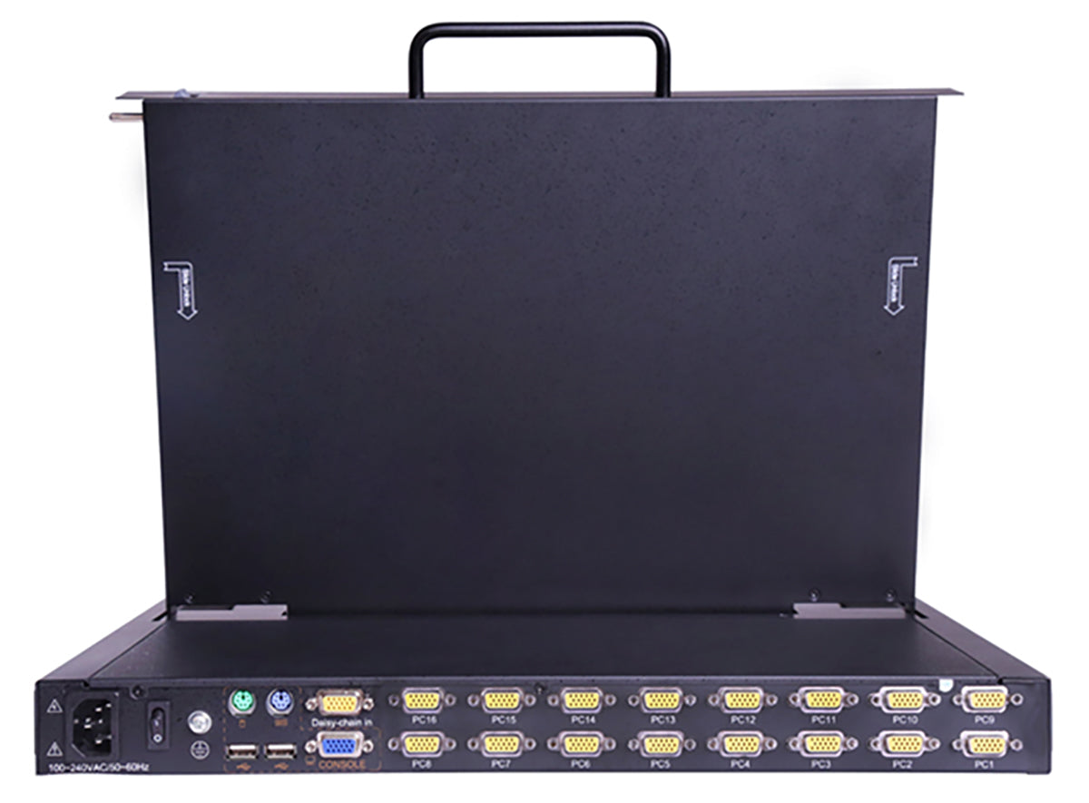 16 Port 17.3" 1080P HD LCD KVM Console Switch-2