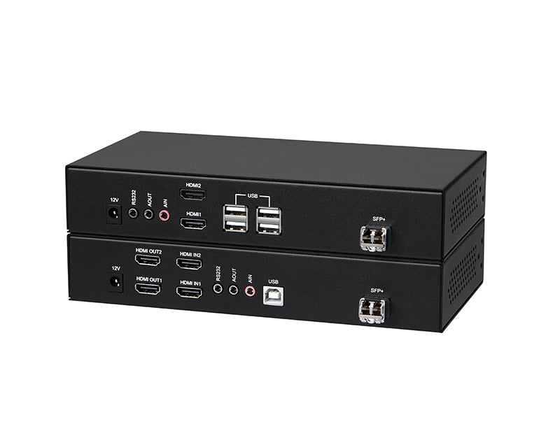 USB Dual HDMI over Fiber KVM Extender
