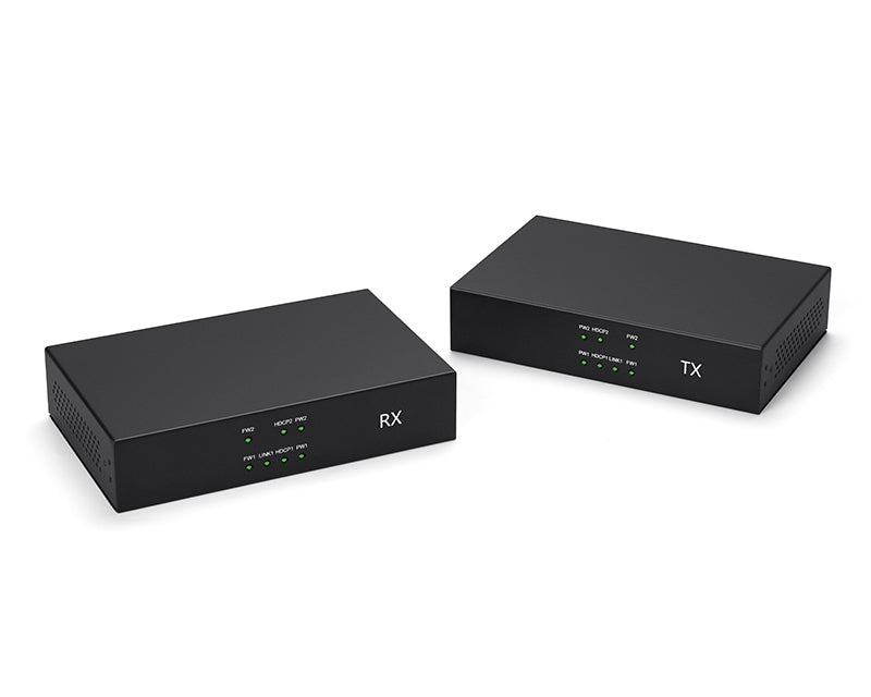 USB Dual DVI KVM Extender Over Cat5e or Cat6 Cable -100M