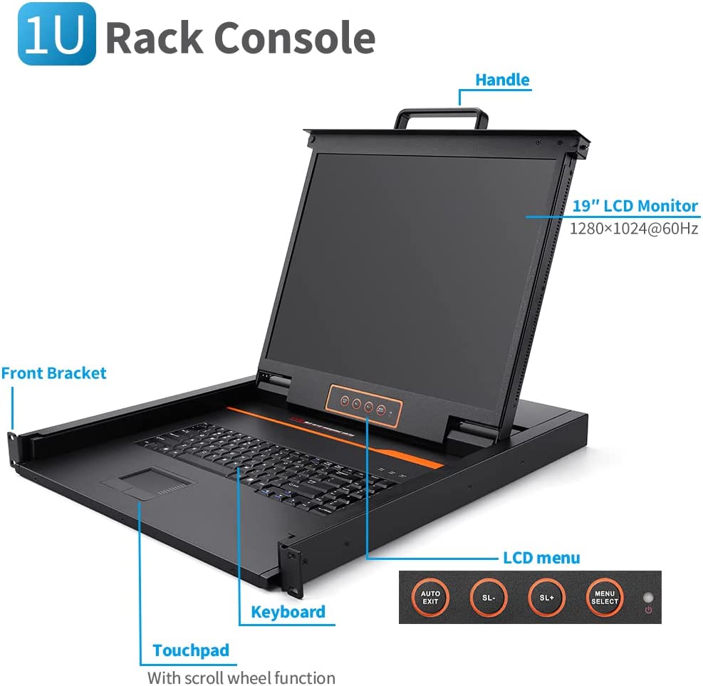 19 Inch Rackmount LCD KVM Switch Consoles