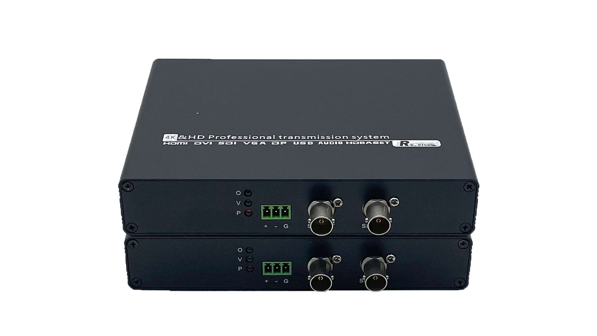Broadcast-Grade 12G-SDI Uncompressed 4K Fiber Optic Extender (Transceiver)