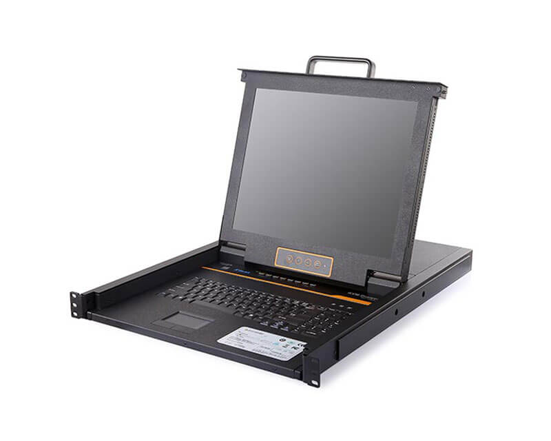 17" LCD KVM over IP Switch - 1U, RJ-45 / CAT5, 1-Local / 1-Remote Access, Up To 1280 x 1024 @60Hz