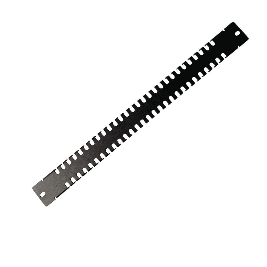1U Finger Duct Cable Management Panel - Heavy Duty Cold-Rolled Steel