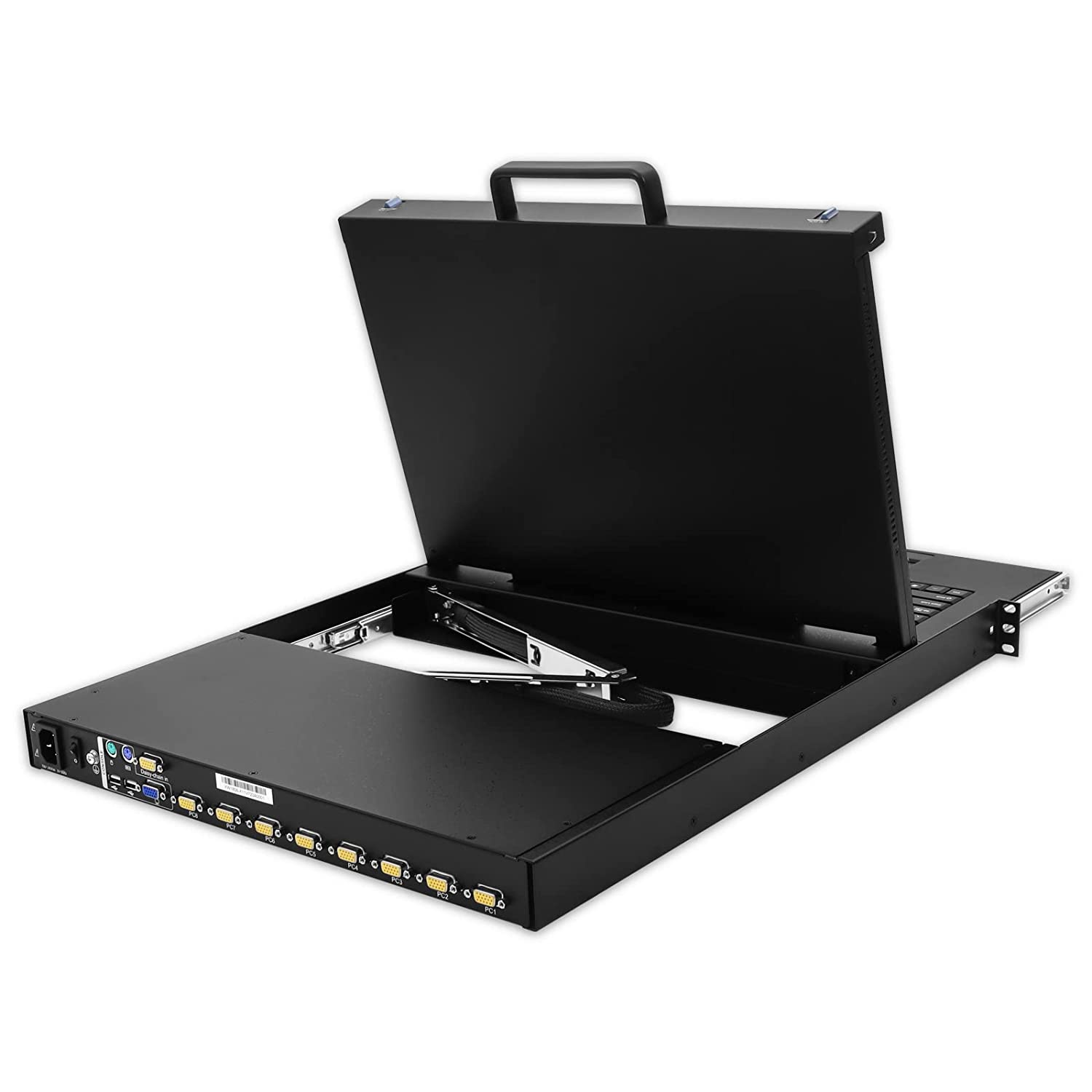 18.5" Rackmount  LCD KVM Console - 1U , VGA, USB/PS2, Up To 1920 x 1080 @60Hz