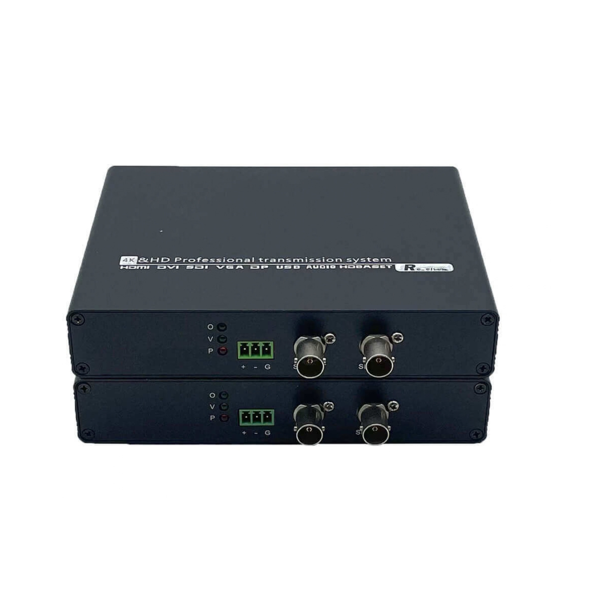 Broadcast-Grade 12G-SDI Uncompressed 4K Fiber Optic Extender (Transceiver)