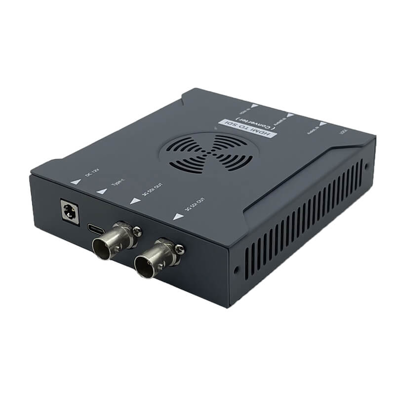 Broadcast-Grade HDMI to Dual 3G-SDI Scaler Converter with Balanced Audio Embedding