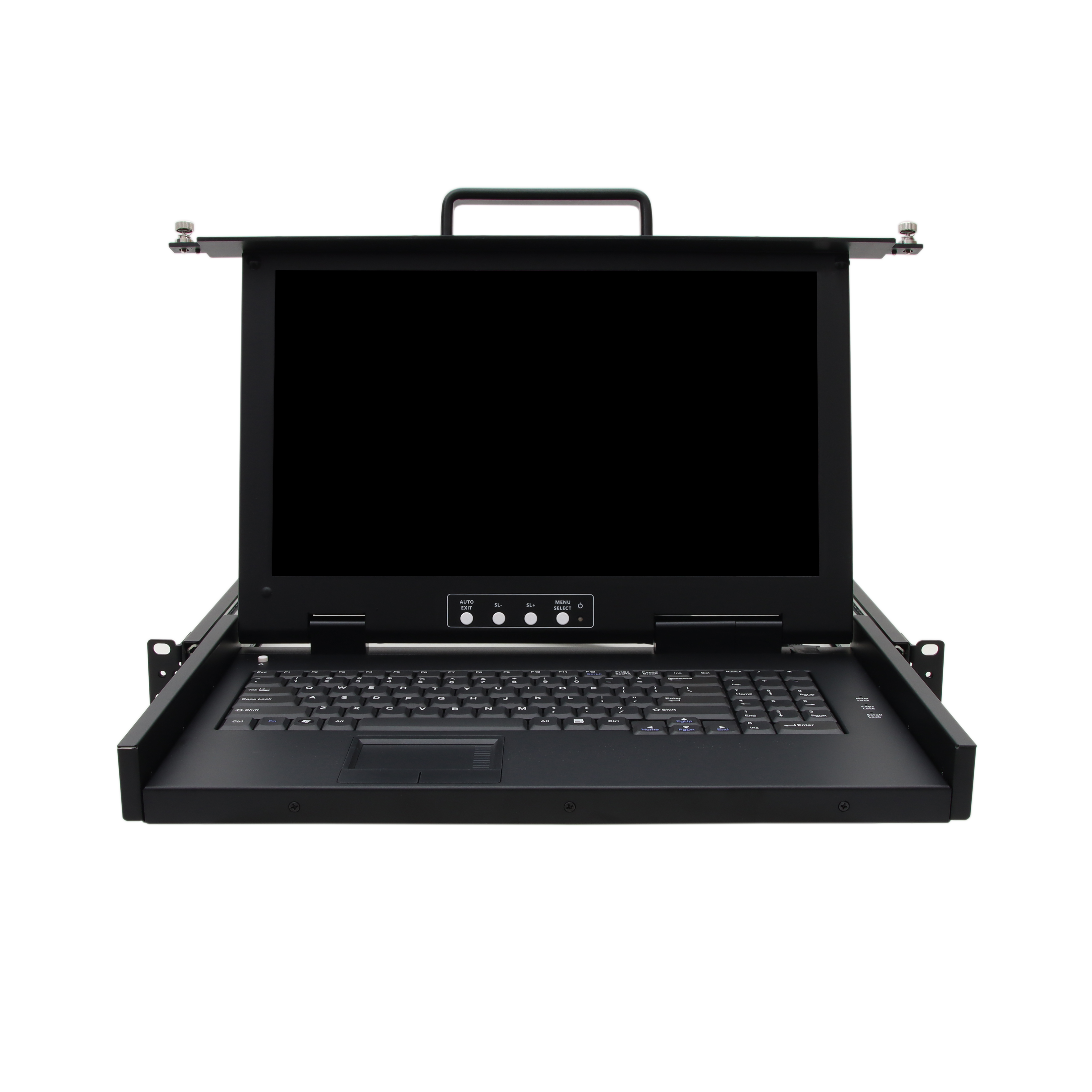 15.6" Short Depth Single Rail Rackmount  LCD KVM Console - 1U, HDMI, Up To 1920 x 1080 @60Hz