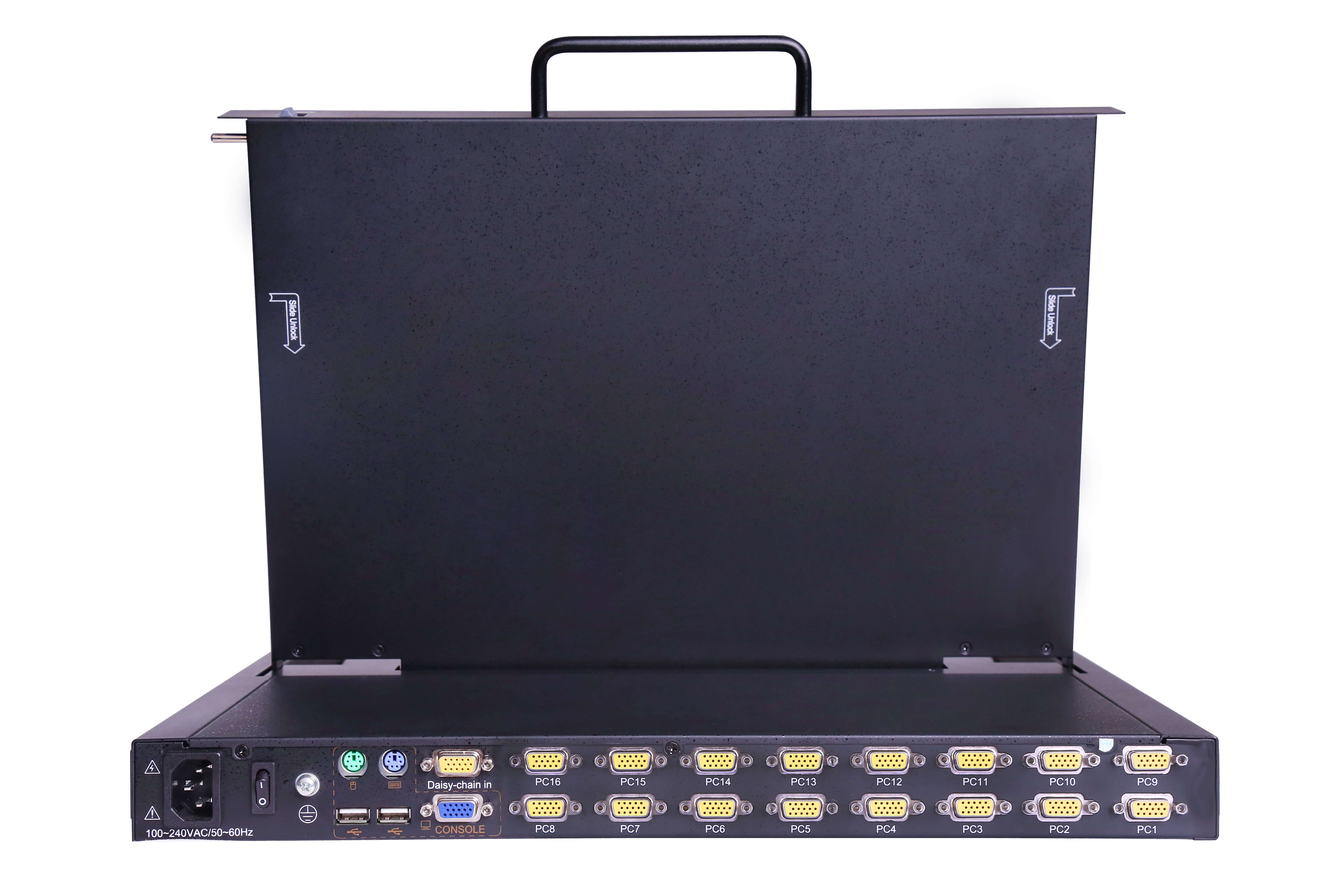 17.3" Rackmount  LCD KVM Console - 1U , VGA, USB/PS2, Up To 1920 x 1080 @60Hz