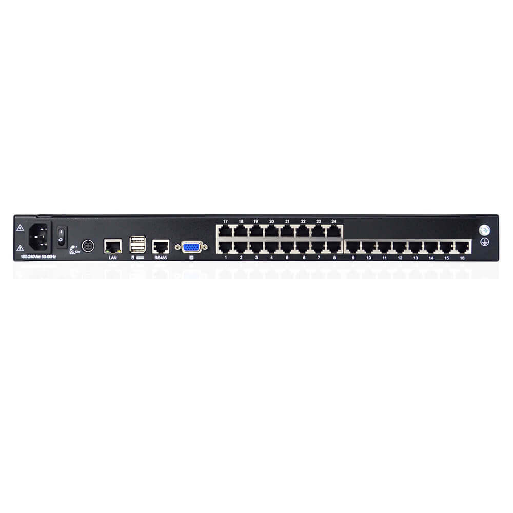 18.5" FHD LCD KVM over IP Switch - 1U, RJ-45 / CAT5, 1-Local / 1-Remote Access, Up To 1920 x 1080 60Hz