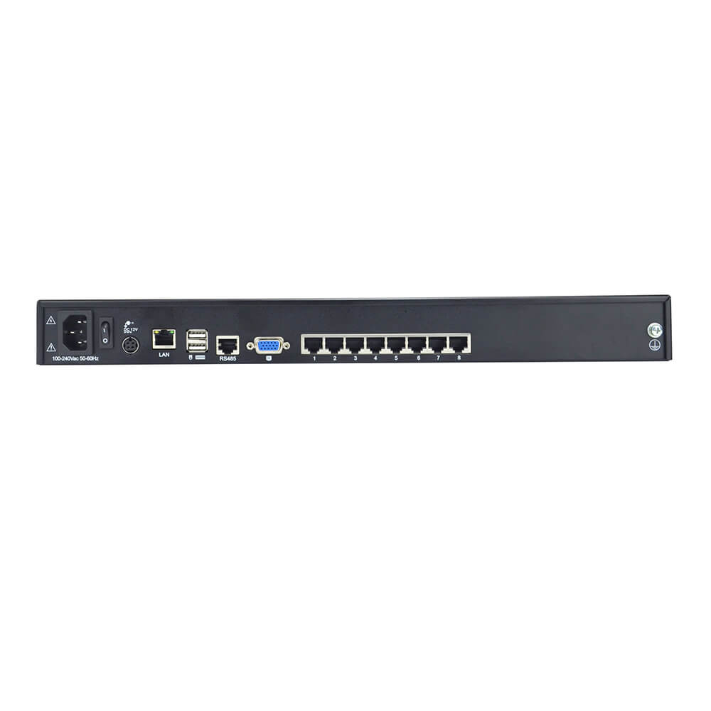 17" LCD KVM over IP Switch - 1U, RJ-45 / CAT5, 1-Local / 1-Remote Access, Up To 1280 x 1024 @60Hz