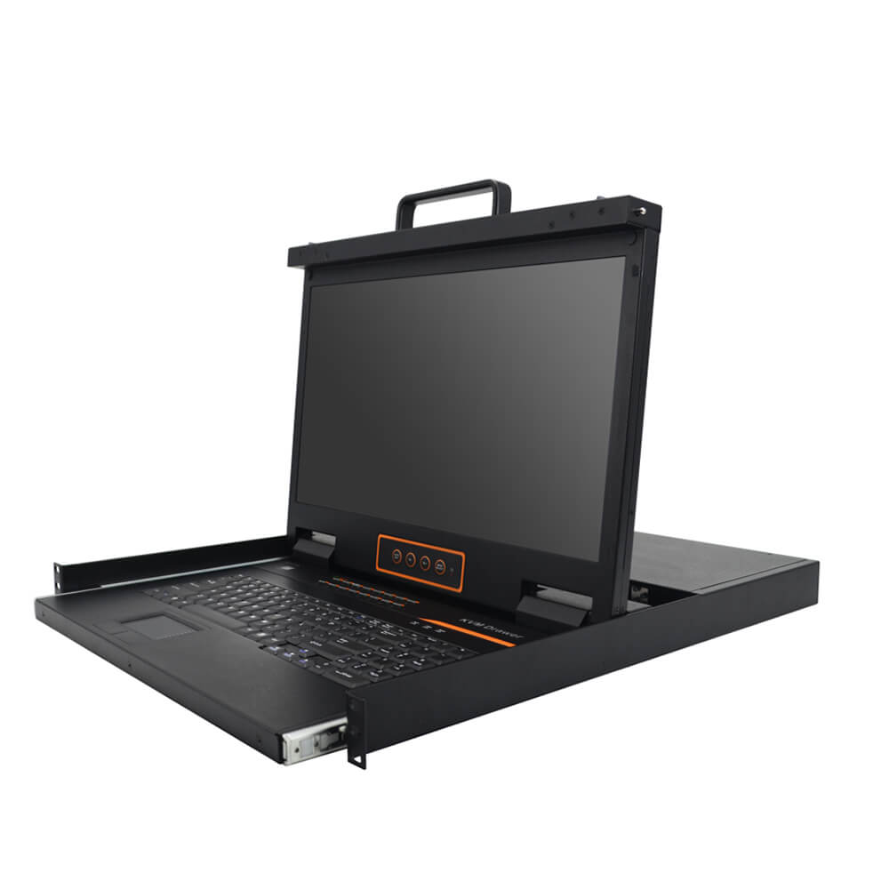 18.5" FHD LCD KVM over IP Switch - 1U, RJ-45 / CAT5, 1-Local / 2-Remote Access, Up To 1920 x 1080@60Hz