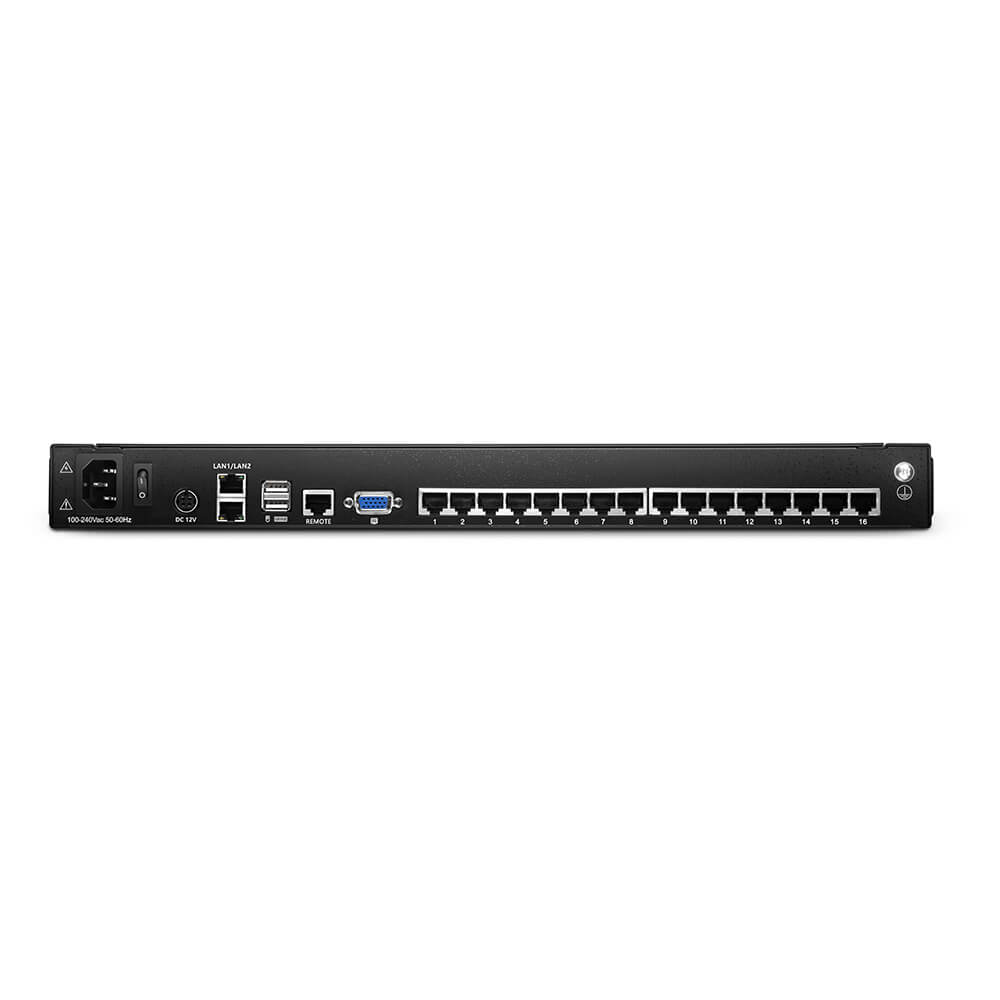 18.5" LCD KVM over IP Switch - 1U, RJ-45 / CAT5, 1-Local / 2-Remote Access, Up To 1366 x 768 60Hz