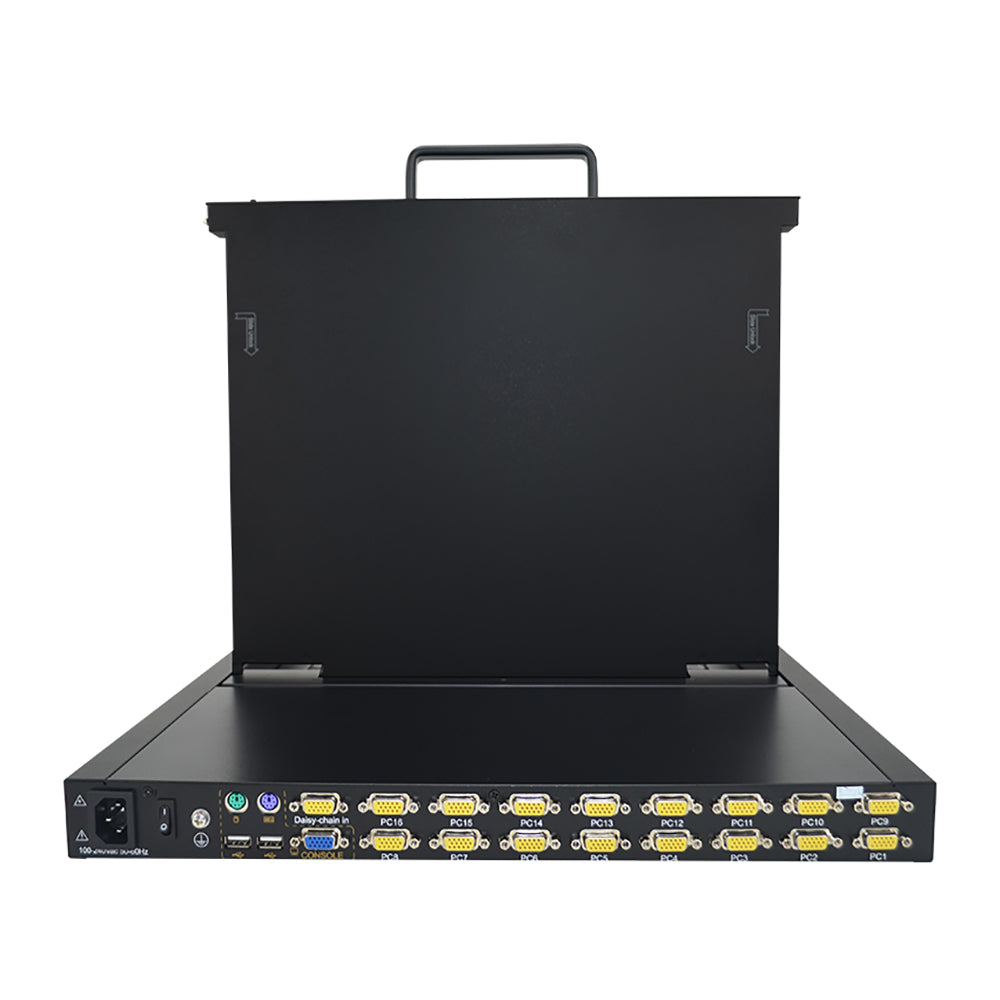 17" Single Rail USB LCD KVM Console - 1U, VGA, Up To 1280x1024@60Hz