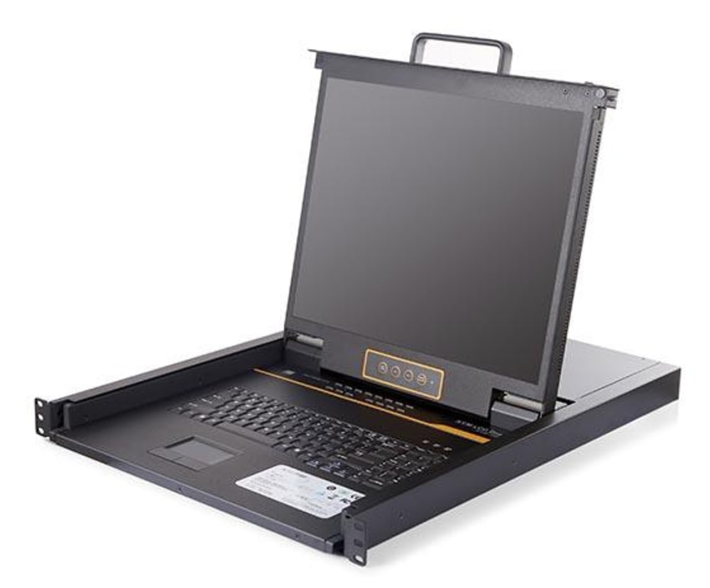 24 Port 19" LCD KVM Console Switch with CAT5 -1
