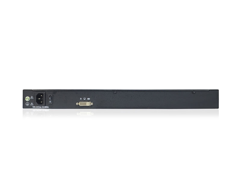 1U Rack-mount 18.5” Widescreen DVI LCD KVM Console-2