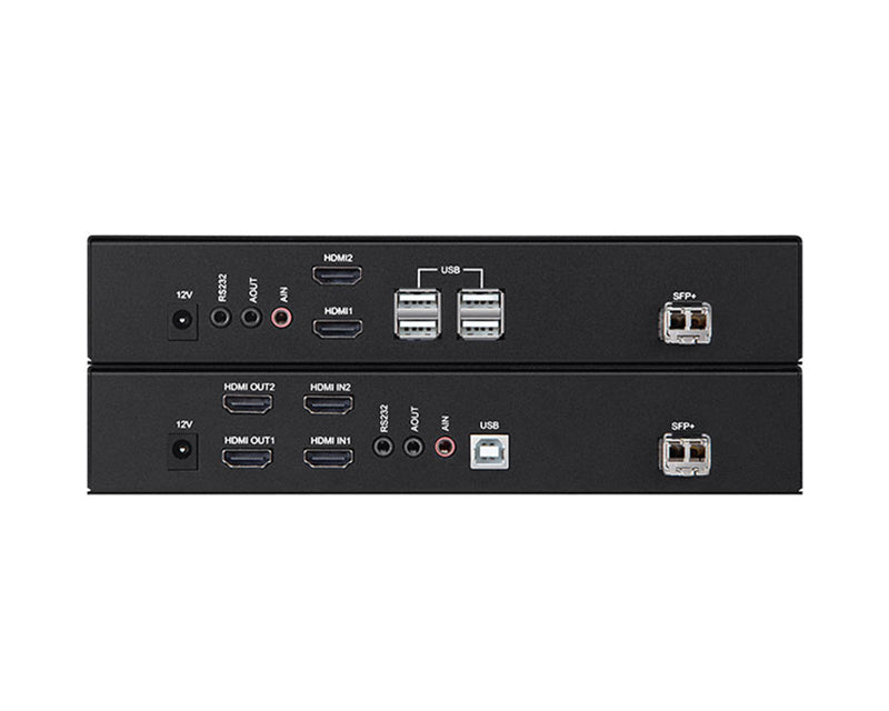 USB Dual HDMI over Fiber KVM Extender